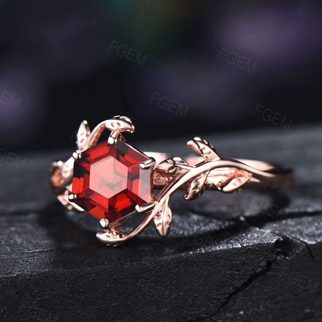Wonder Garnet (Gomed) silver ring – Kundaligems.com